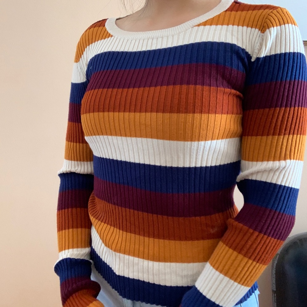garage striped long sleeve